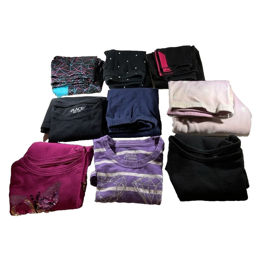 Girls Clothing Bundle 9 Piece Lot Size 4/5T 4 Tops & 5 Pants Casual Good Brands